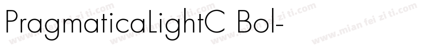 PragmaticaLightC Bol字体转换